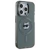 Karl Lagerfeld Klhmp15Xhlschk Iphone 15  Pro Max 6.7 Czarny/Black Hardcase Iml Metal Choupette Head Magsafe