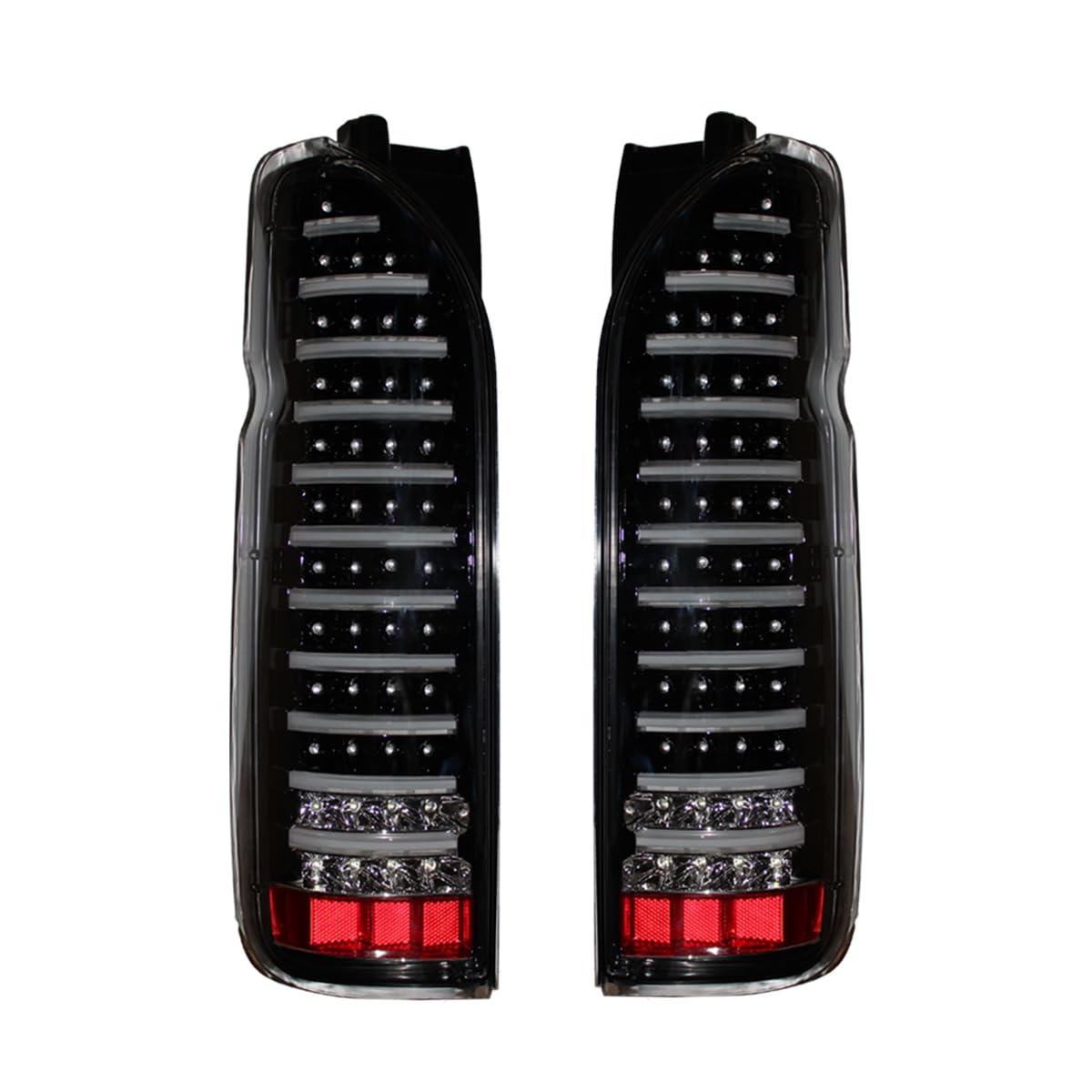 

Hiace Regius Ace 200 Серии Задний Фонарь Волокно Задний Вид Внутренняя Световая Панель Левый и Правый Комплект Черный x Прозрачный [ZERO HOUSE] Встроенный (Внутренняя крышка)