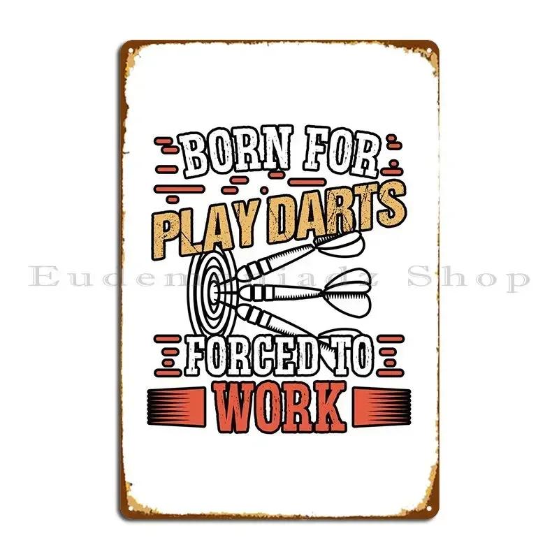 Darts Player Metal Sign Wall Plaque Designs Party Funny Living Room Tin Sign Poster 20x30cm（7.8x11.8inch）