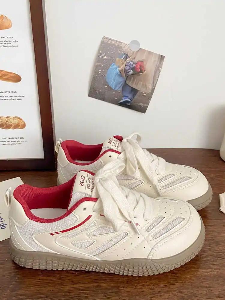 

Without Heel Ecoleather Fashion Women s Tennis Skateboarding Shoes For Woman For Spring Women s Famous Brands Sneakers 40