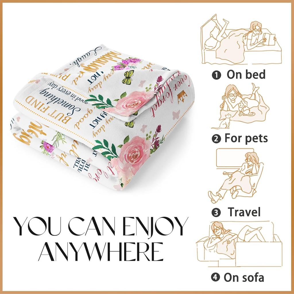 Granddaughter Gifts from Grandma, Granddaughter Birthday Gift Ideas, Gifts for Granddaughter Blanket, Graduation Gift for Granddaughter from