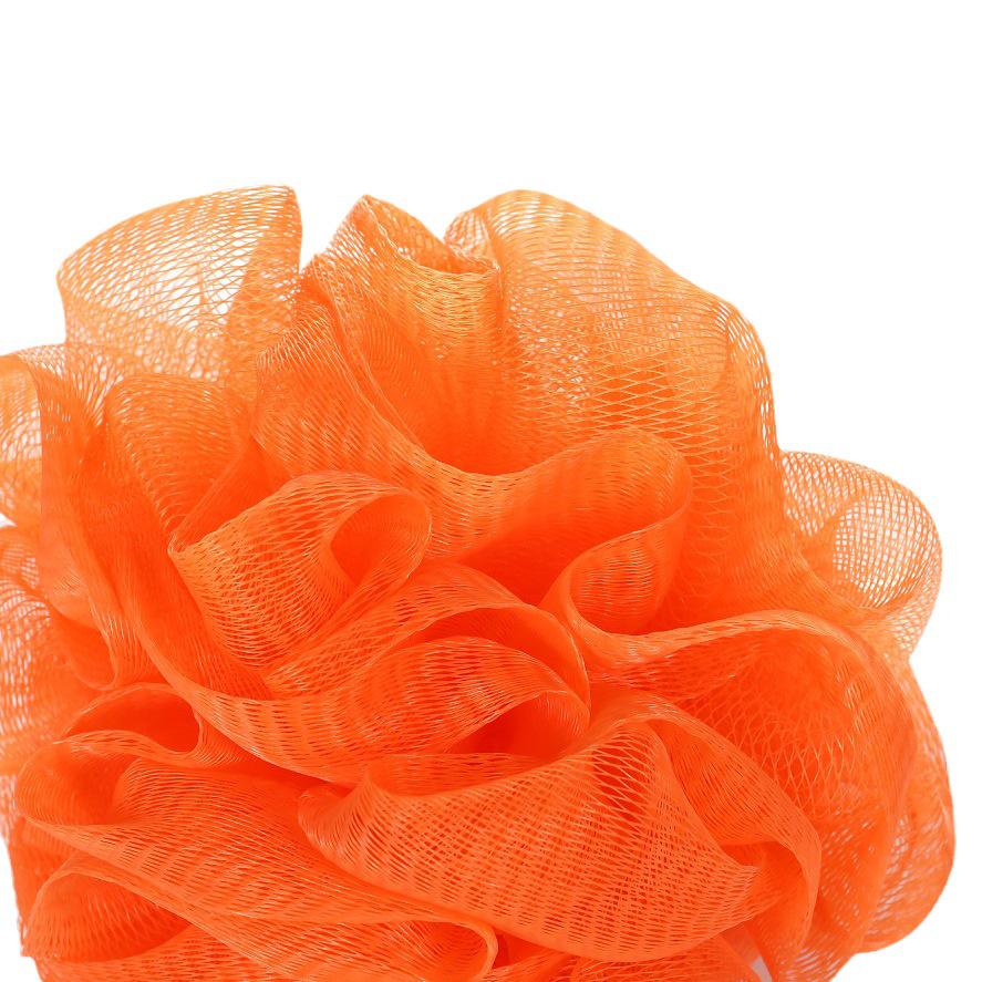 Adorable Ribbon Fruit Bath Scrubber: Large Anti-Scattering Shower Pouf for Back Scrubbing