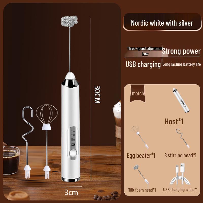 Electric Handheld Milk Frother & Mixer