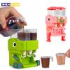 Giocattolo per erogatore di acqua doppio dinosauro per bambini con simpatici giocattoli da cucina di simulazione di fontanella per succhi di acqua fredda/calda rosa blu