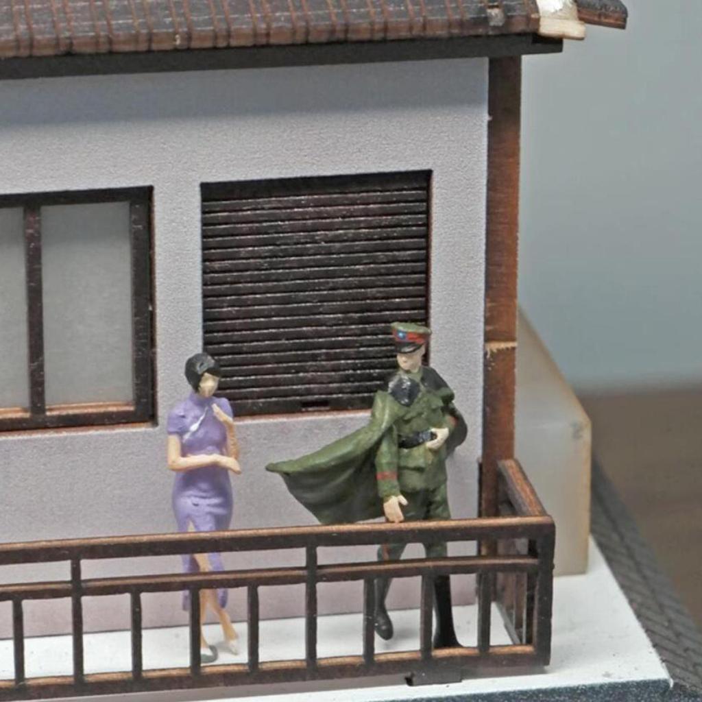 1/64 Miniature Figure Painted Character Tiny People Resin Doll for Desktop Ornament DIY