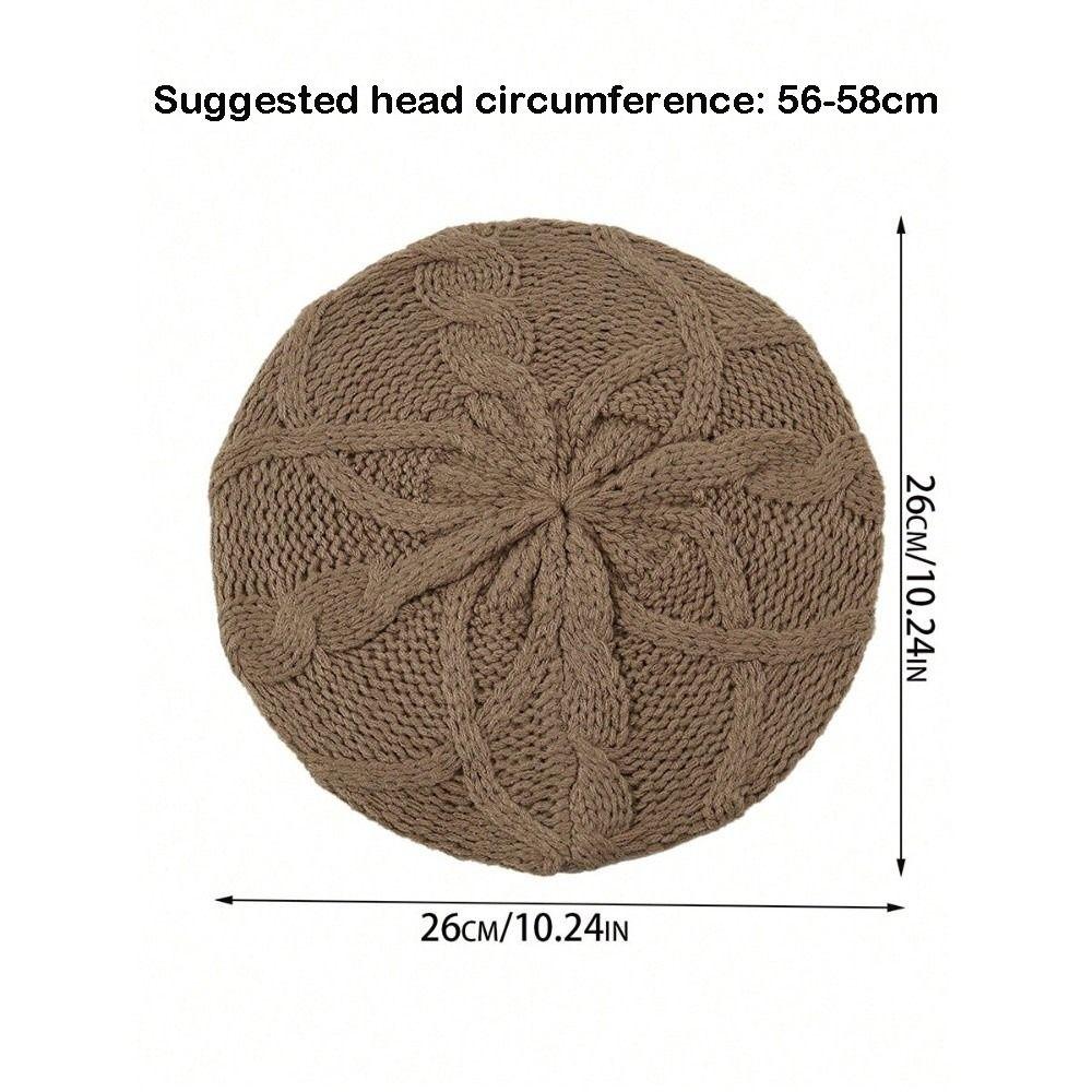 Vintage Künstler Baskenmütze Dehnbare Strick Baskenmütze Mode Französische Baskenmütze Frühling Herbst Damen Kopfbedeckung