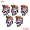 5Pcs/Lot Punk Animal Patch  Iron On Embroidery Patches For Clothing Thermoadhesive Patches On Clothes Hip Hop Patch For Clothes