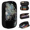Black And Multicolor Sequins Faux Pencil Case for Studen School Pen Box Pencil Bag Stationery Supplies Pen Holder Bag