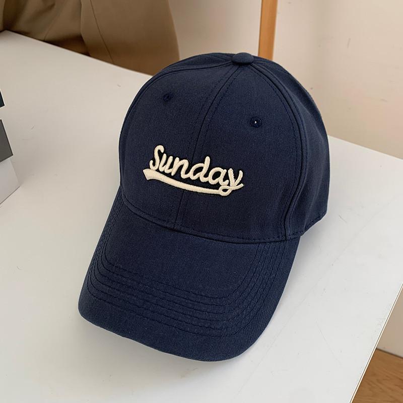 Womens Style Minimalist Cotton Baseball Cap With Letter Details And Adjustable Fit For Summer
