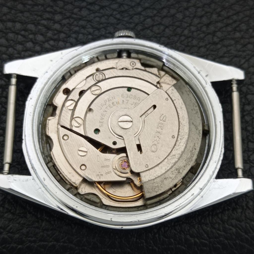 VINTAGE REFURBISHED SEIKO 5 AUTOMATIC JAPAN MENS SILVER DIAL WATCH a443979-1