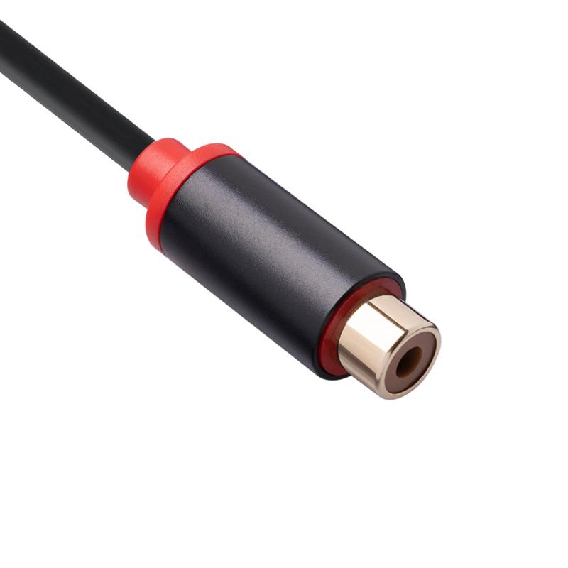 RCA  Male  To  Double  RCA  Female  Audio  Adapter  Cable Stereo Splitter 3686MFF-03