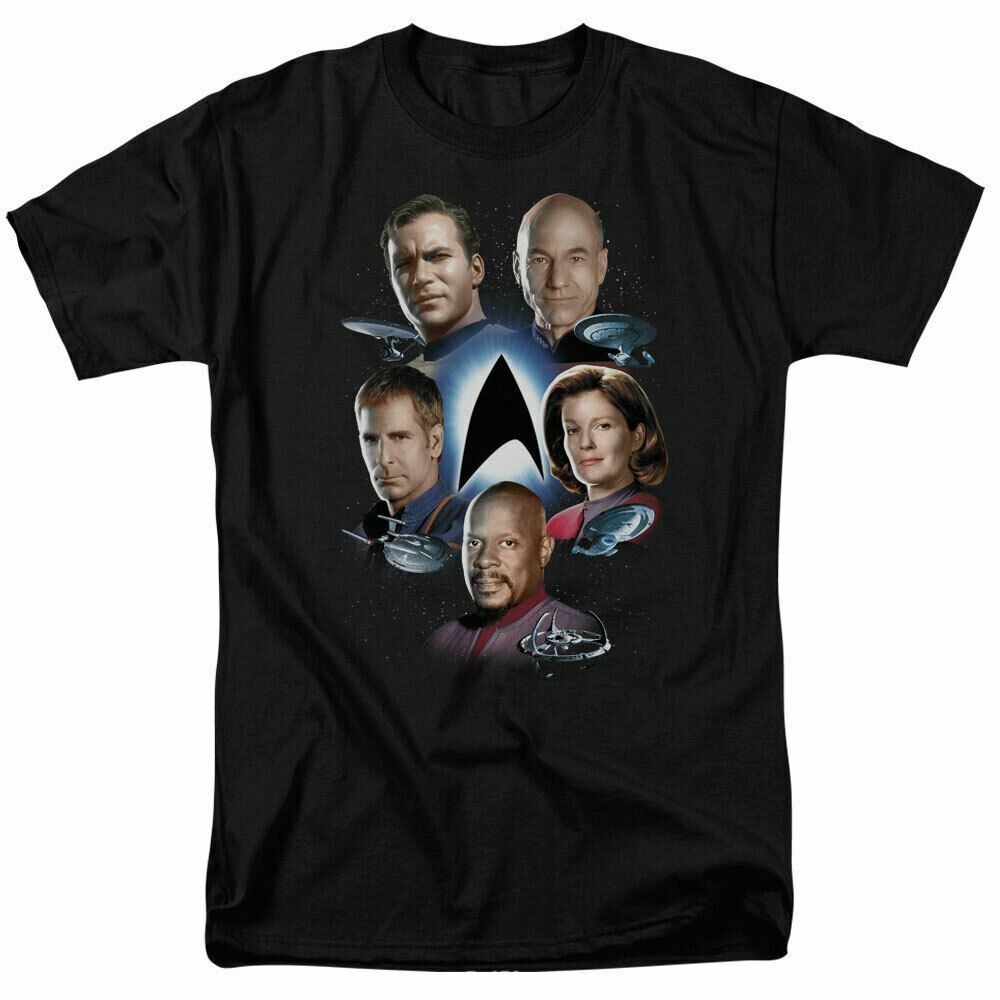 26 Star Trek Starfleets Finest T Shirt Licensed Sci-Fi TV Classic Adult Tee Black Unisex T-Shirt XL