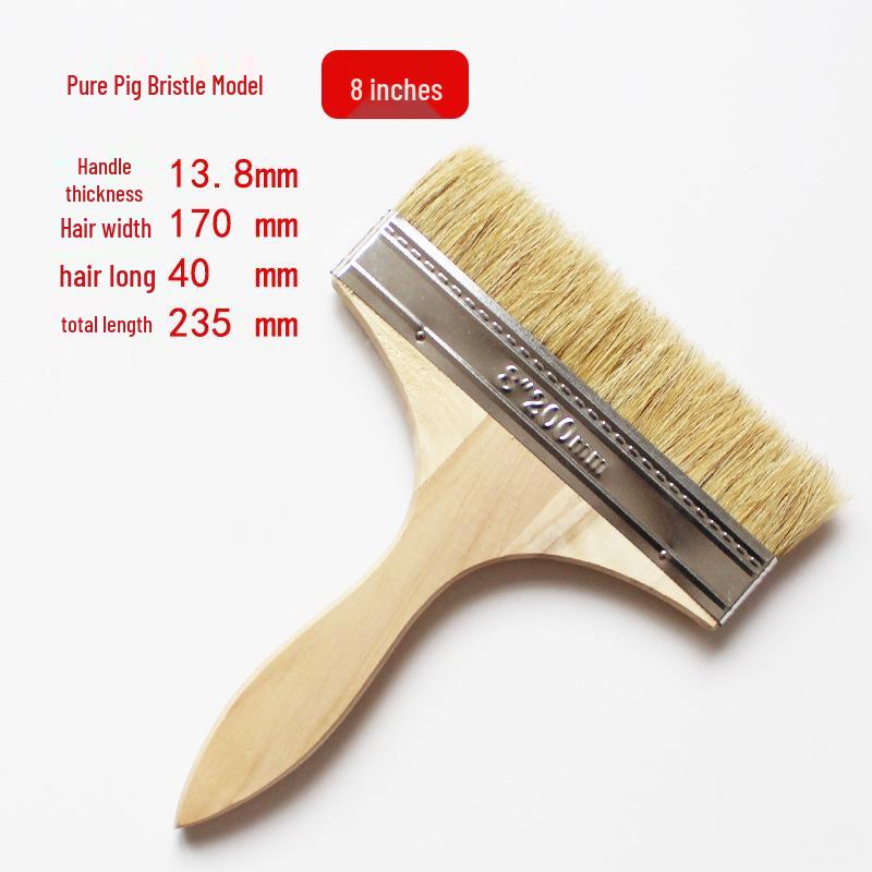 Wood Handle Bristle Brushes: Cleaning, Industrial, Barbecue & Thickened Hog Bristle Options