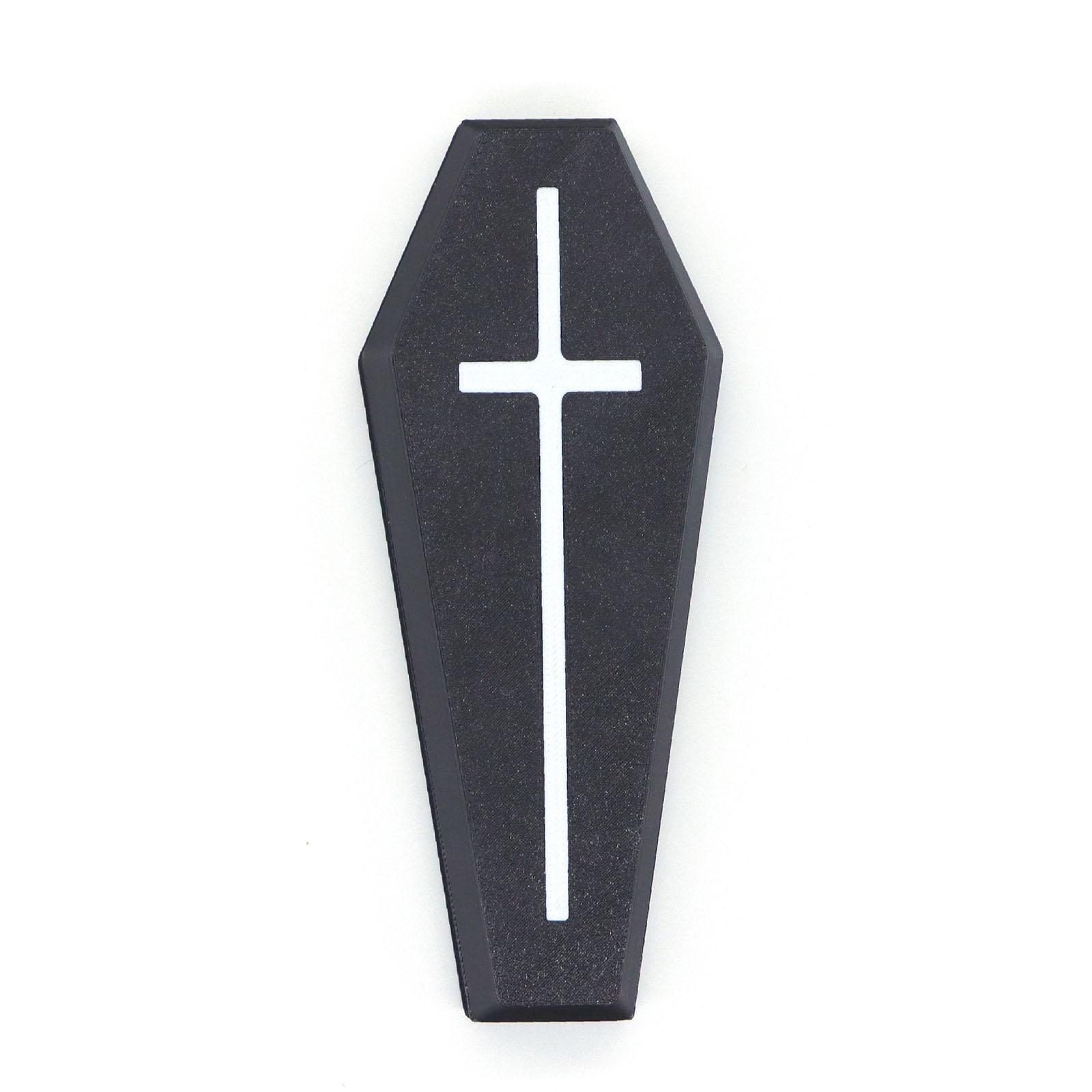

3D Printed Coffin Refrigerator Magnet Coffin Box Plastic Coffin-shaped Box Gothic Prank Item Party Supplies One Size