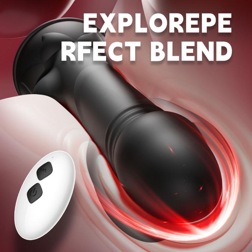 Male Thrusting Prostate Massager Vibrator for Men Gay Anal Plug Telescopic Butt Plug Female Sex Toy Adult Products Anal Vibrator