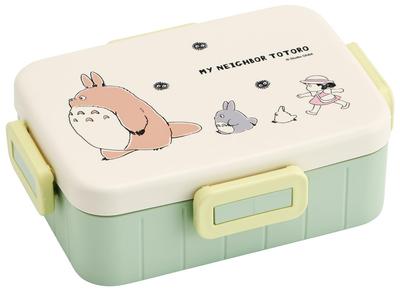 Adult Lunch Single Dishwasher Microwave Made In Ghibli My Neighbor Totoro Marching Box, 4-Point Lock, Layer, 650ml, Safe, Safe, Japan, Design,