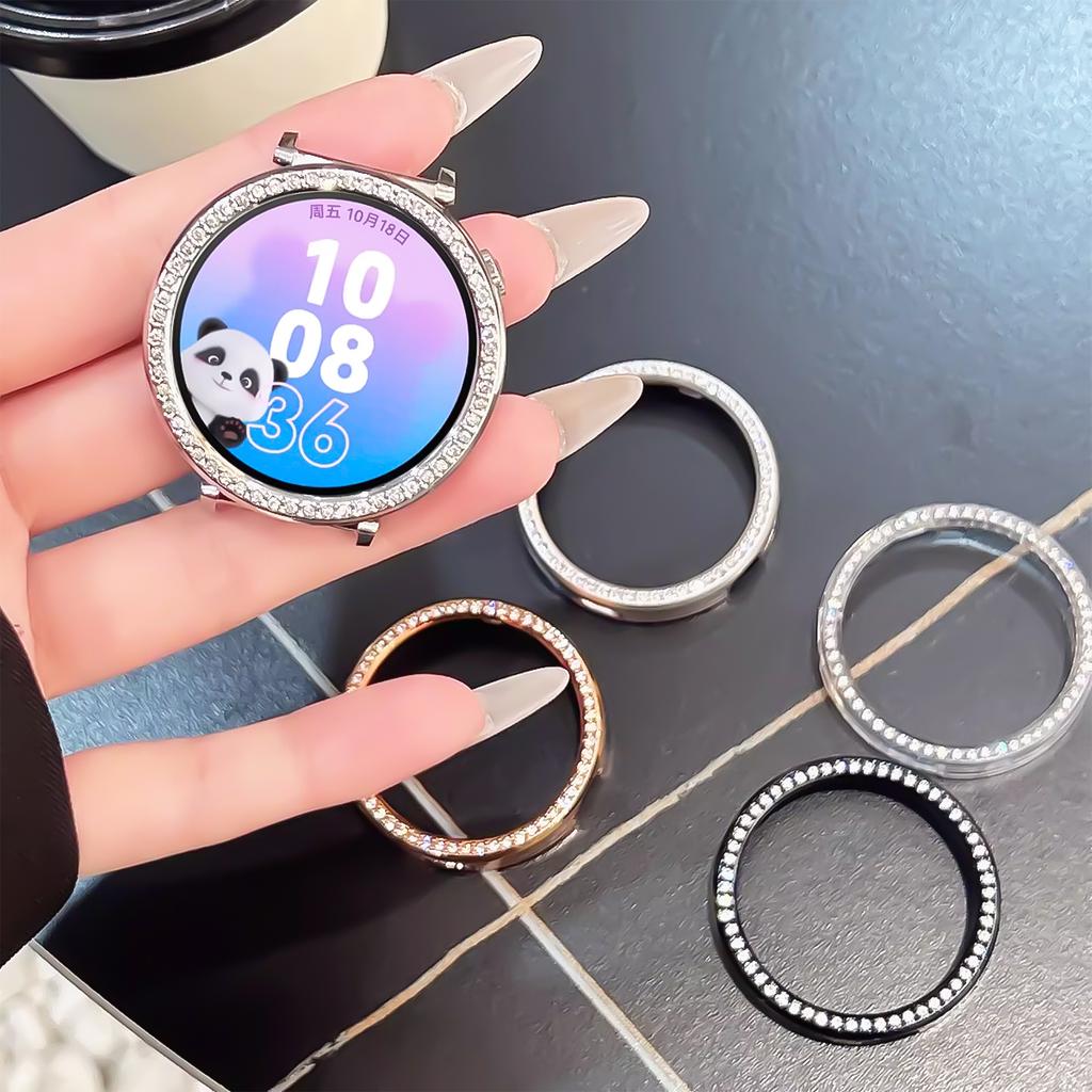 Bling PC Hohlgehäuse Rahmen für Huawei Watch GT6 Diamant Kristall Stoßstangen Schutz für Huawei Watch GT6 41mm Hülle Zubehör