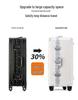 30" Extra-Large Capacity Aluminum Trolley Case with Universal Wheels & Charging Port