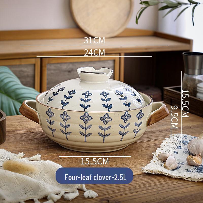 

ZISIZ Ceramic Casserole Pot