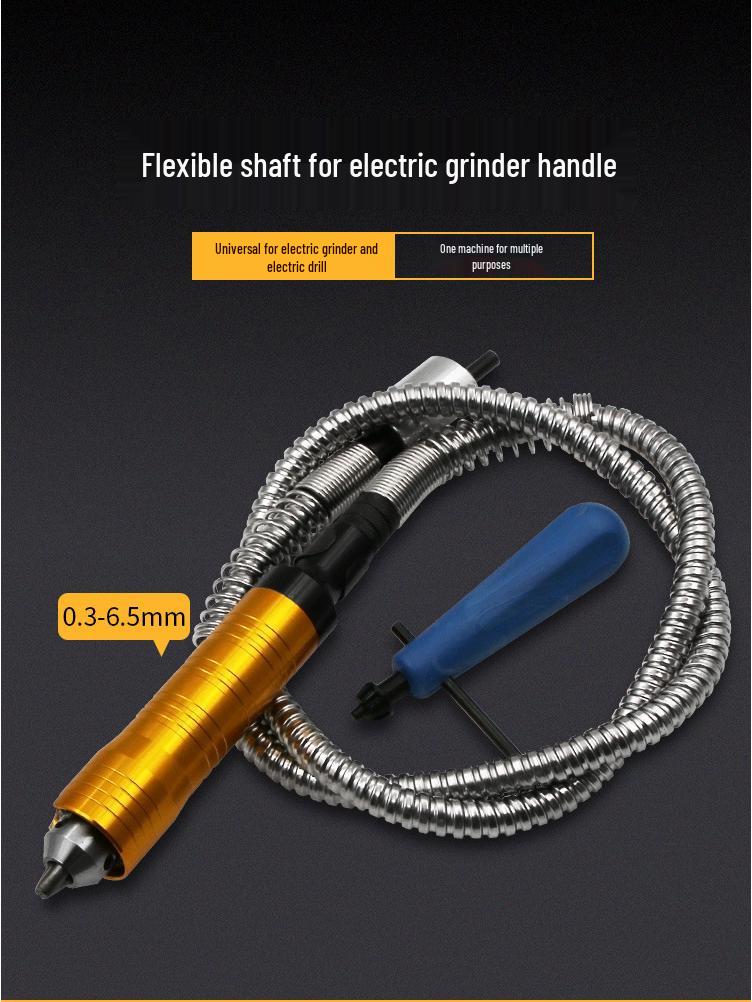 Verbessertes Spannfuttergriff-Zubehör: Flexibler Schaft für Bohrmaschine/Schleifer (0,3-6,5 mm)