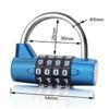 Multifunctional Combination 4 Digit Security Padlock Gym Locker Drawer Luggage Cabinet Toolbox Door Lock Door Padlock