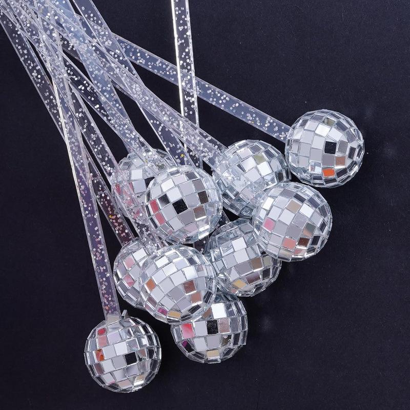 3cm Discokugel Kunststoff Cocktail- & Kaffeerührer
