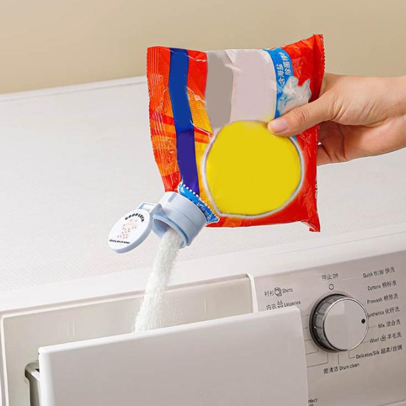 Food Storage Bag Sealing Clips Plastic Cap Sealer Clip With Pour Spouts Snack Candy Storage Keep Food Fresh Kitchen Gadgets