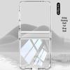 Samsung Galaxy Z Flip 8 Transparent Airbag Case with Rotating Shaft and Full Coverage