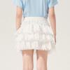 Girls' Cotton Lace A-Line Skirt