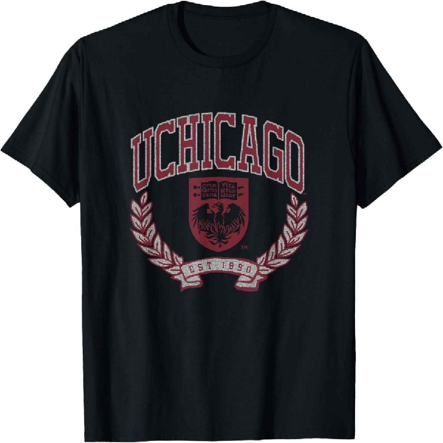 Chicago Maroons Varsity Logo Officially Licensed T-Shirt XXXXXL чёрный