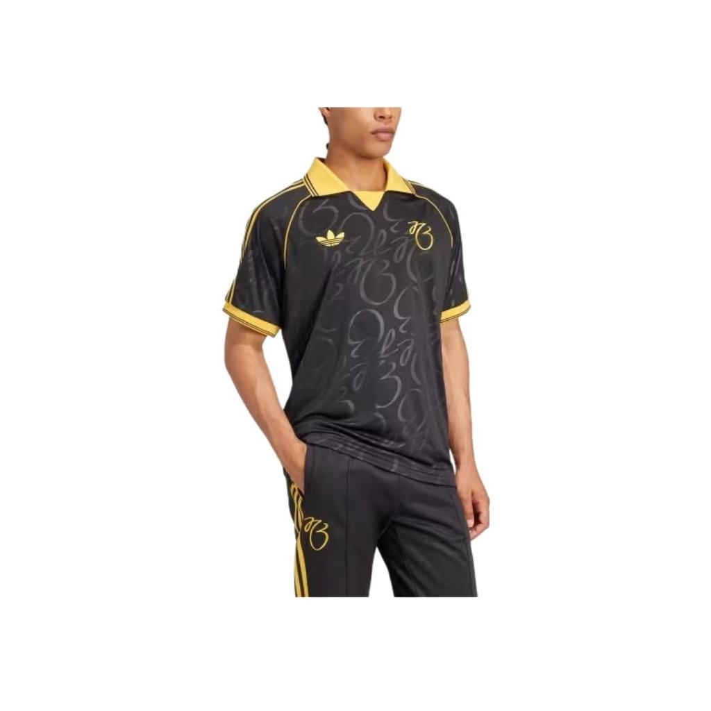 adidas Originals Jude Bellingham Series Logo Comfortable Sports Football Shirt Men Tops Black IM7918