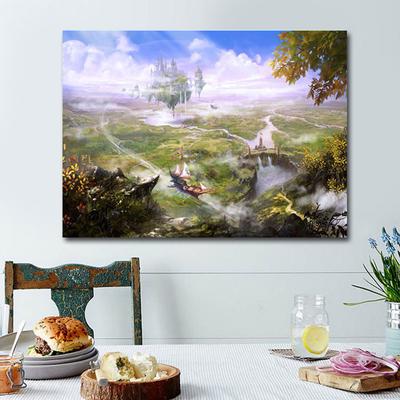 Vyšívání vložené DIY Diamantová malba kulatý vrták hrad v obloze Mosaic domácí dekorace