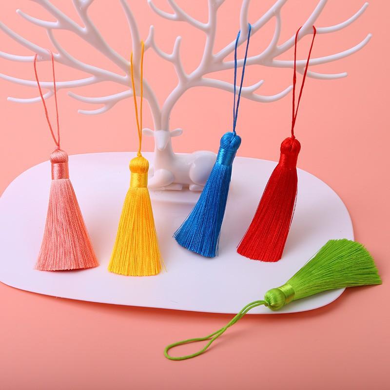 20pcs/pack 5cm Tassel for Diy Crafts Sewing Curtain Decor Bookmark Fan Hand Making Making Supplies Fringe Trim