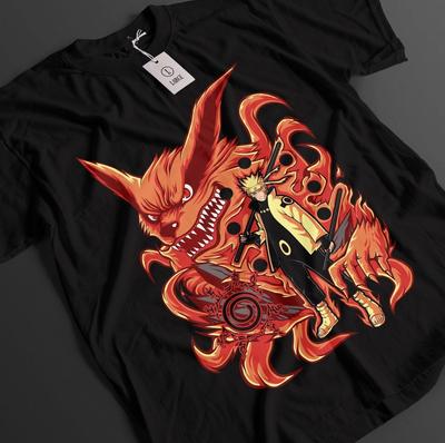 Μπλούζα Naruto Μπλούζα Kurama Μπλούζα Uzumaki Μπλούζα Anime Minato Τοπ Boruto Unisex Μπλούζα