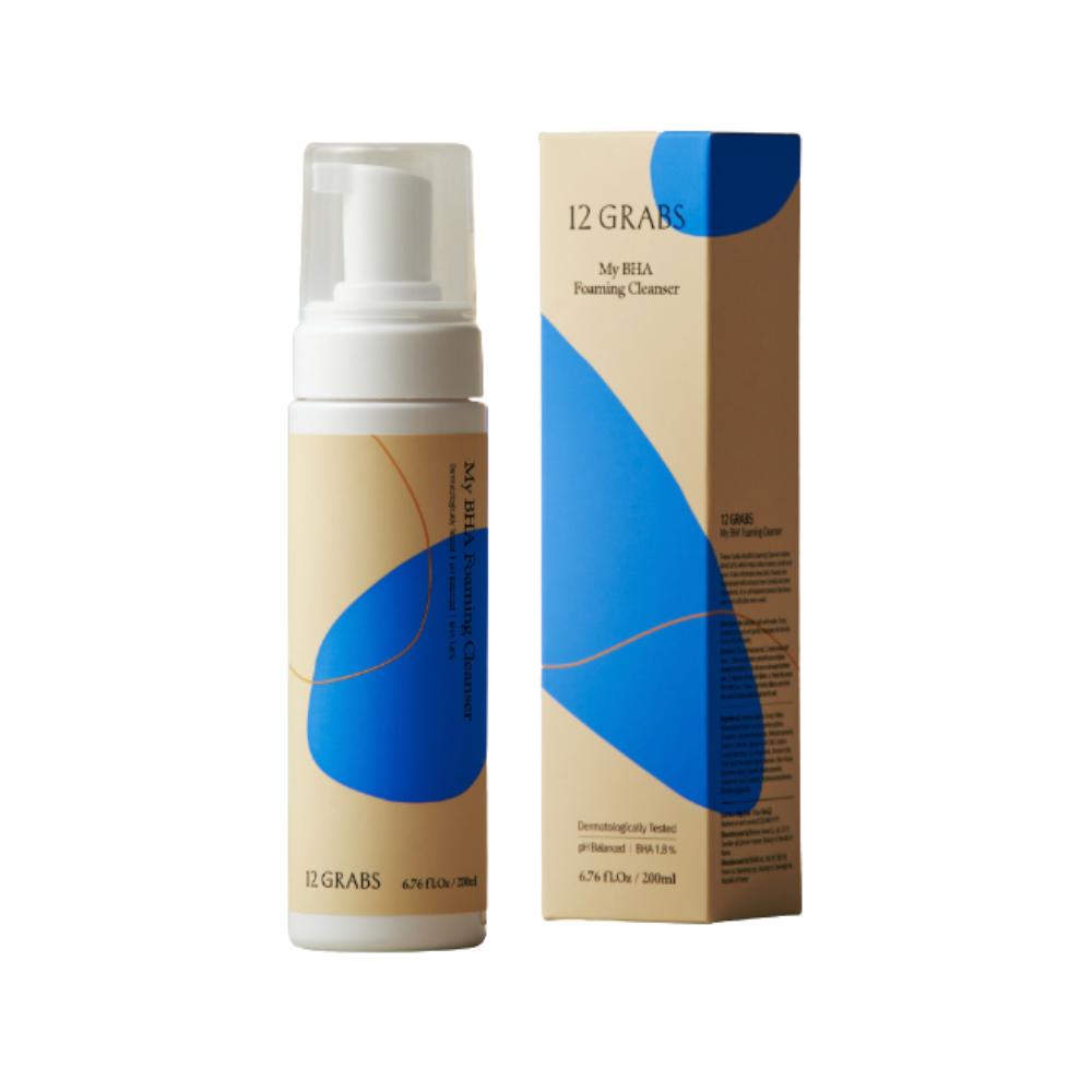12GRABS My BHA Foaming Cleanser – Gentle Exfoliating Foam Cleanser (200ml)