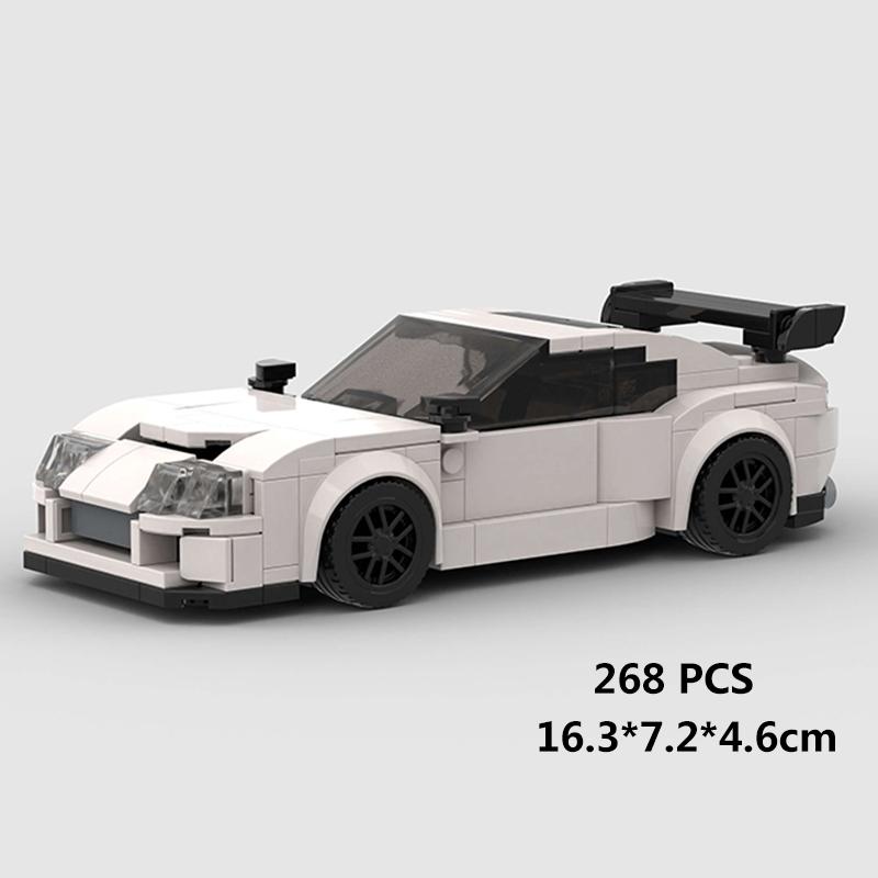 Auto da Corsa di Città Modello Blocchi da Costruzione Mattoncini Fai da Te MOC Giocattolo Classico Rally Sportivo Super Pilota Veicolo Regalo di Natale Tecnica