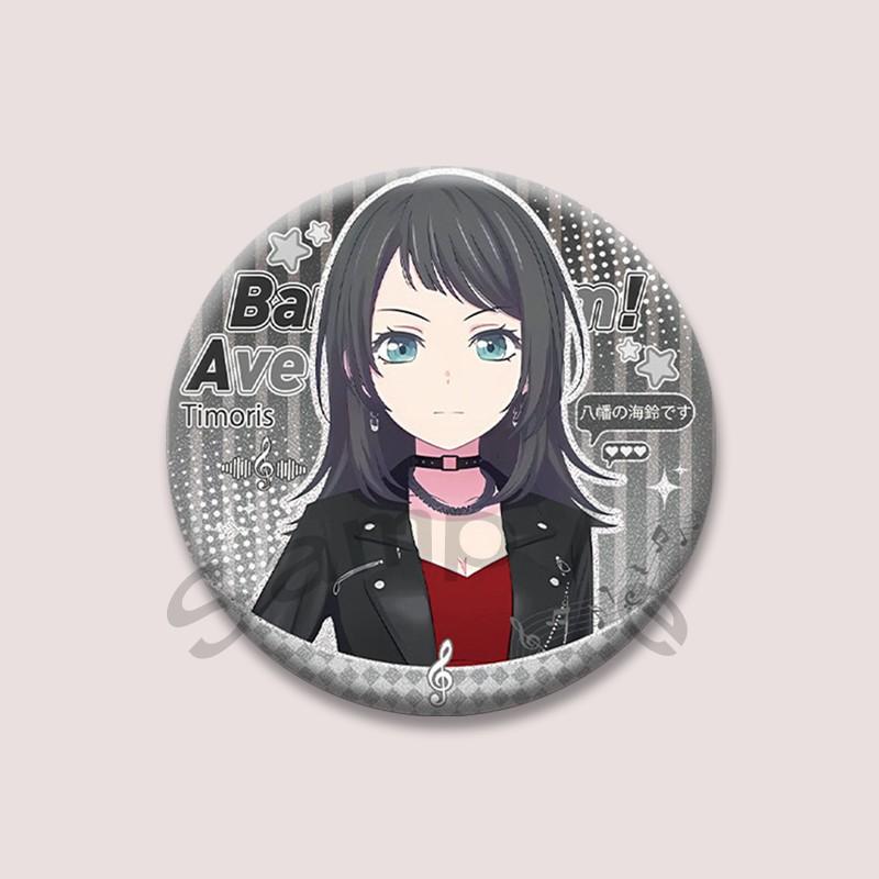 Bang Dream Ave Mujica Cartoon Badge Anime Character Sakiko Togawa Uika Misumi Lapel Pins Kawaii Manga Brooch for Bag Decor Gifts
