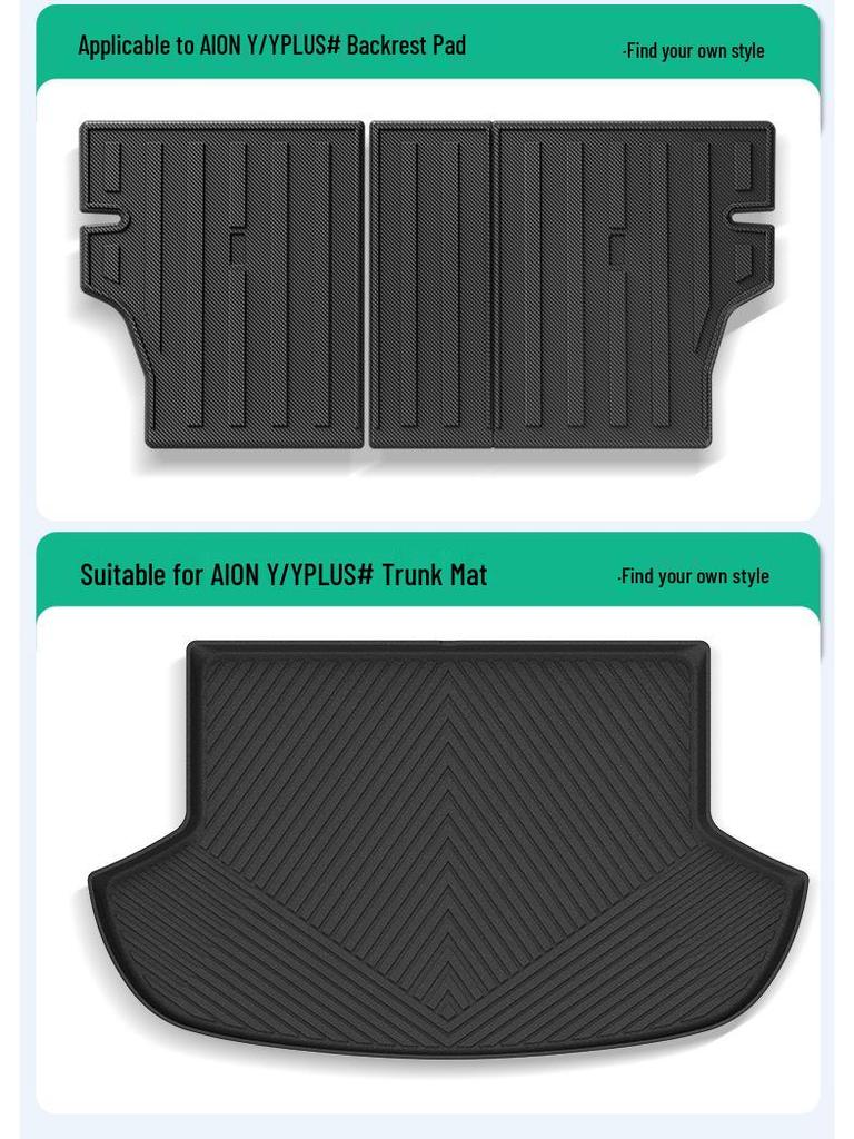 TPE Floor Mats & Waterproof Trunk Mat for 21-23 AION Y/ Y PLUS