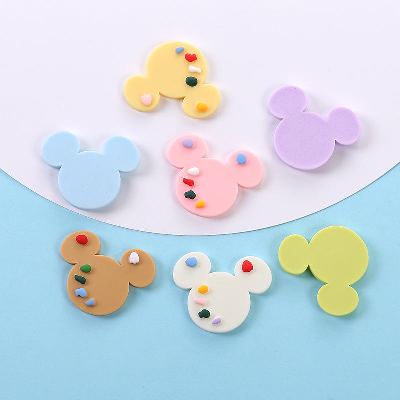 Mickey Hand-Painted Resin Ornament & DIY Sticker Set