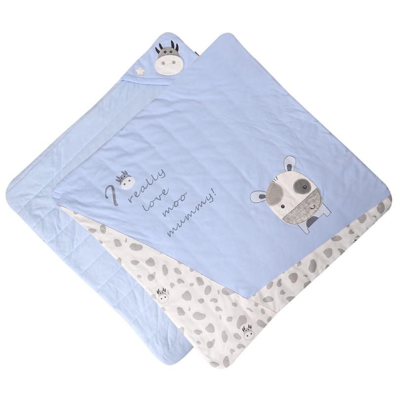 Newborn Cotton Swaddle Blanket Infants 0-12 Months Anti-startle Wrap Winter Thickened 90x90cm