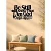 Inspirational Metal Wall Art Psalm 46 10 Be Still And Know That I Am God Faith Based Home Decor Rustproof Durable