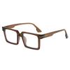 2pcs Fashion Square Anti-Blue Light Computer Eyewear Minimalist Optical Eye Glasses with Metal Frame Luxury Eyewear Unisex