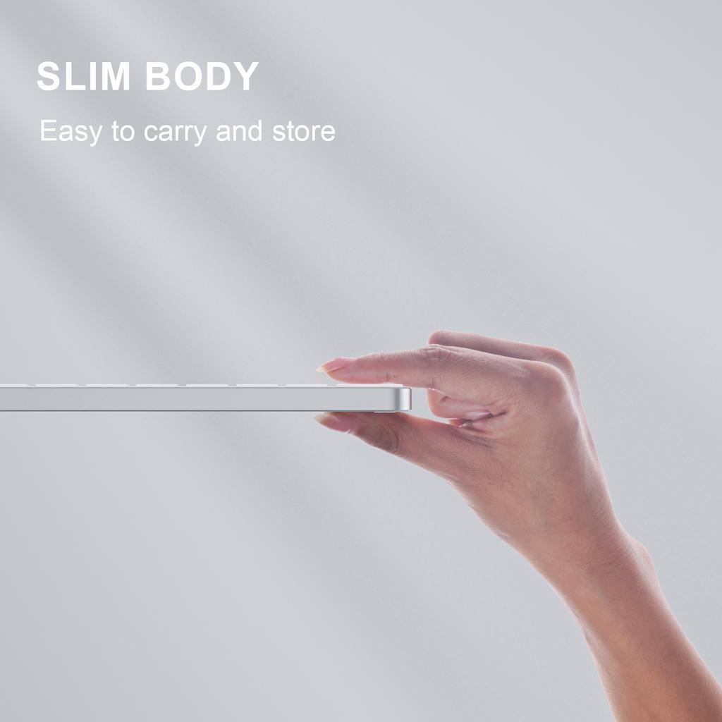 Wireless Ergonomic English Keyboard for Laptops Notebooks Ultra Thin Metal Design USB-C Interface Black Scissor Switch Axis New