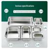 Maidekai Thickened Stainless Steel 1/1 Gastronorm Food Pan with Lid