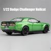 1:22 Dodge Challenger Redeye Hellcat Super Muscle Sports CarAlloy Metal Diecast Car Model Birthday Gift Collection Decoration