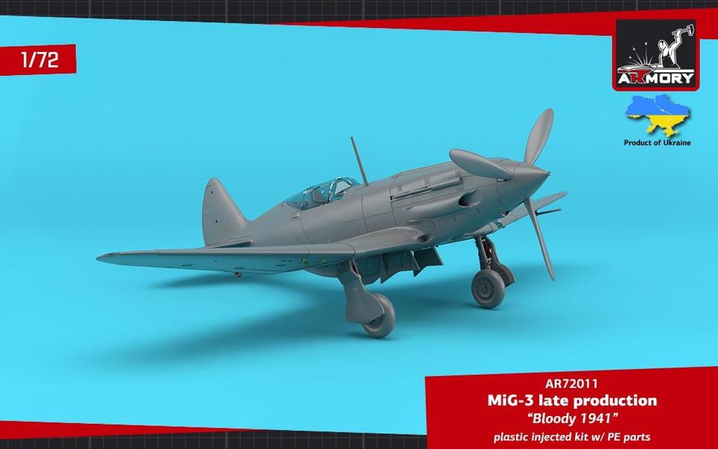 Armory 1/72 MiG-3 Late Model 1941 Plastic Model AMR72011