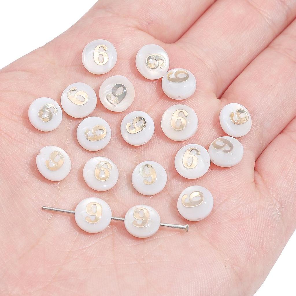 Gold Foil Seashell Beads: DIY Jewelry Making Materials for Bracelets, Necklaces, and Pendants