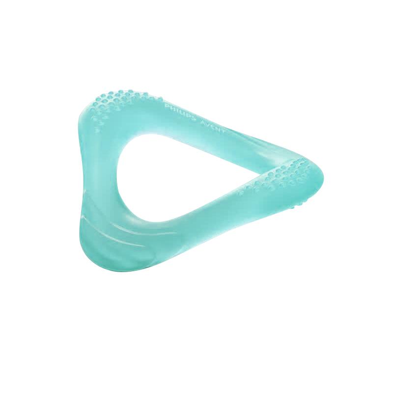Philips Avent Babyring Silikon-Beißring (Zwei Farben: Bernsteigelb / Hellblau)