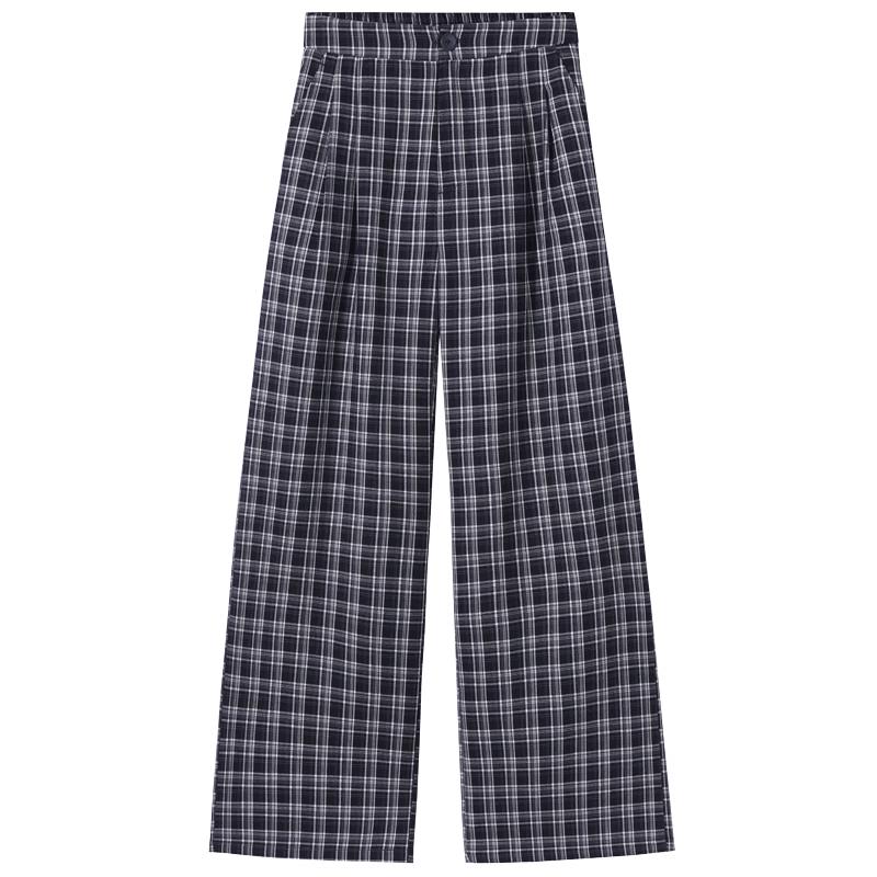 Hotwind Women s Fashion Plaid Trousers L