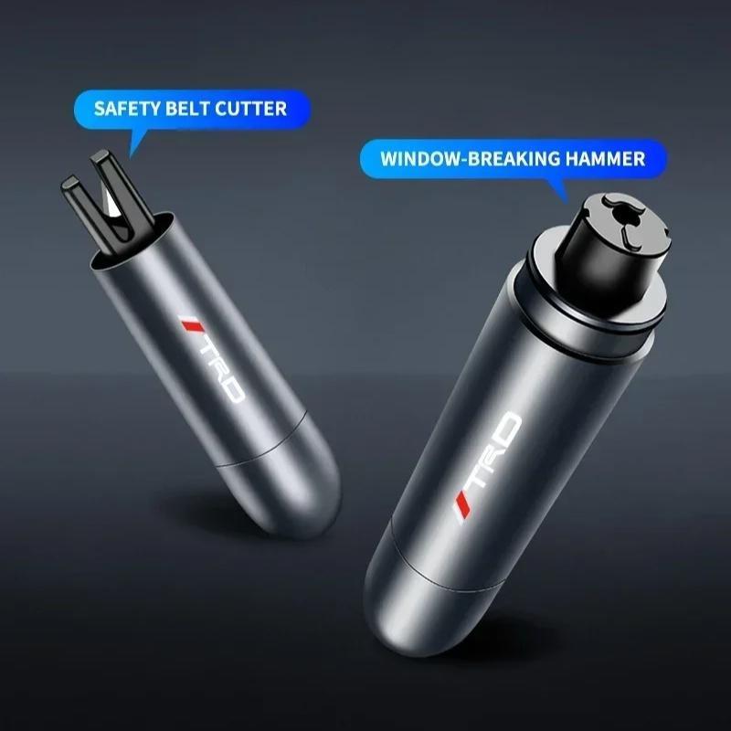 Car Safety Hammer Emergency Window Breaker Seat Belt Cutting Machine for TRD Toyota Gr Corolla Rav4 Auris Camry Yaris CHR